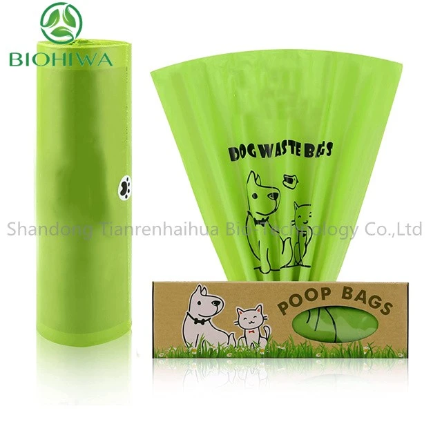 China Manufacture 100% Home Compost Biodegradable Dog Poop Bags